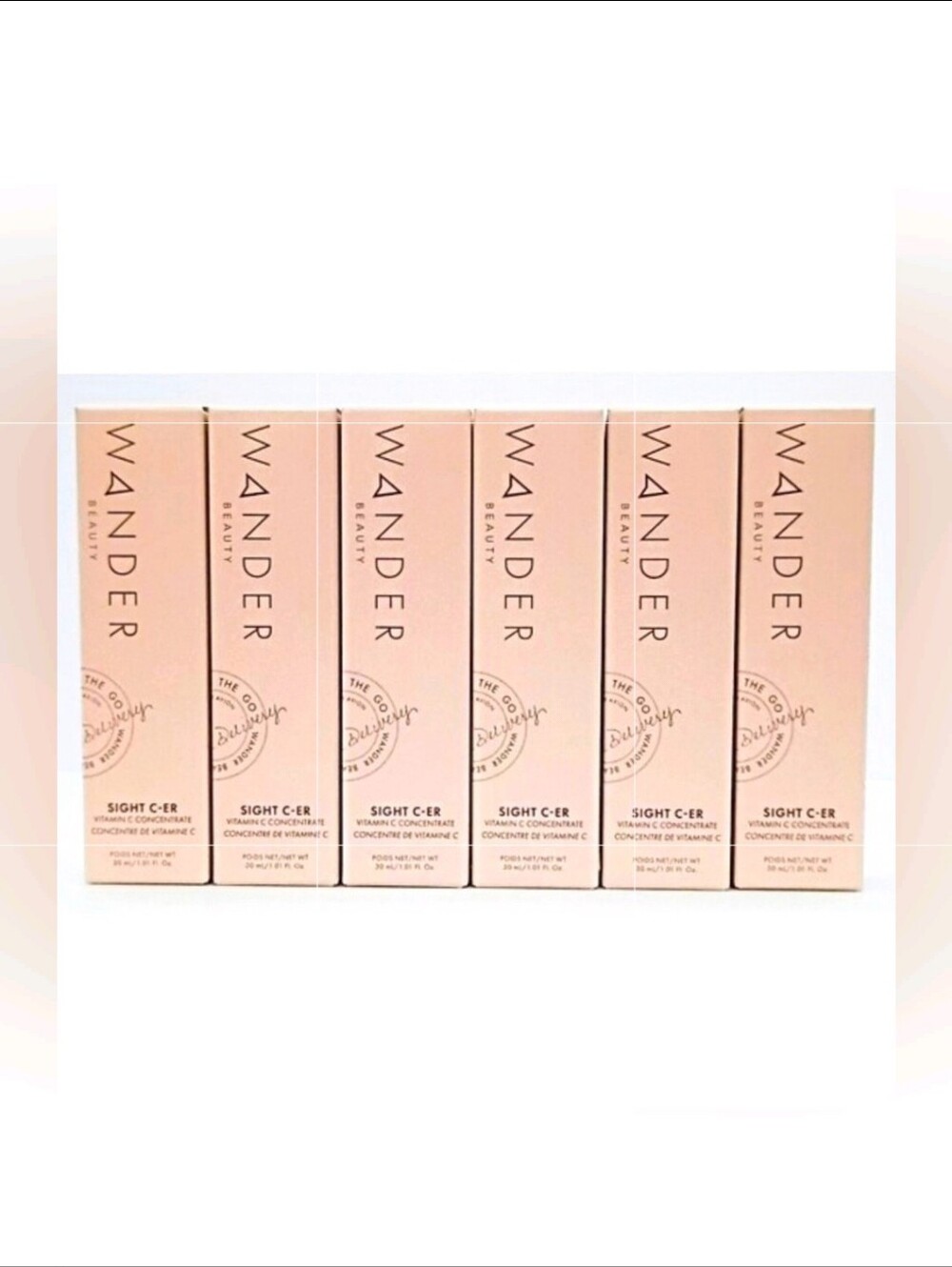 Lot of 6 Wander Beauty Sight C-ER Vitamin C Concentrate 30mL NIB Full Size